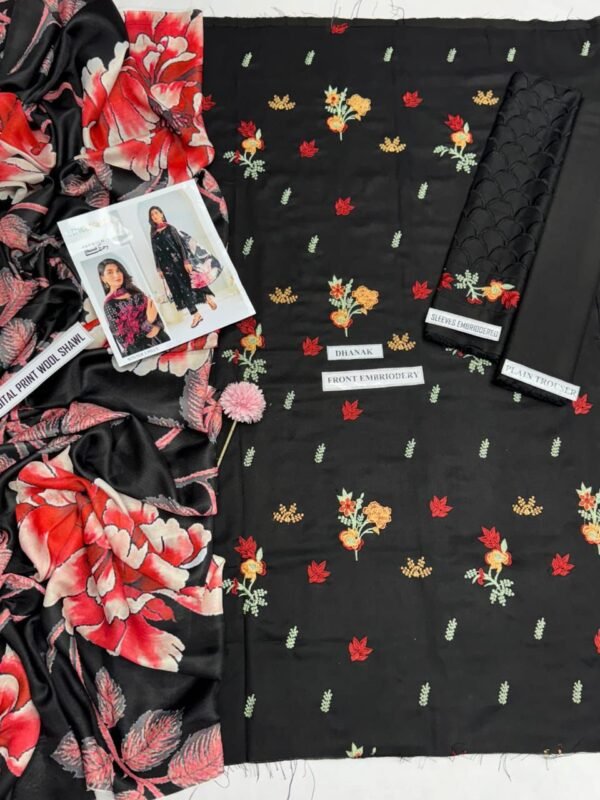 LimeLight Dhanak Embroidered 3pc