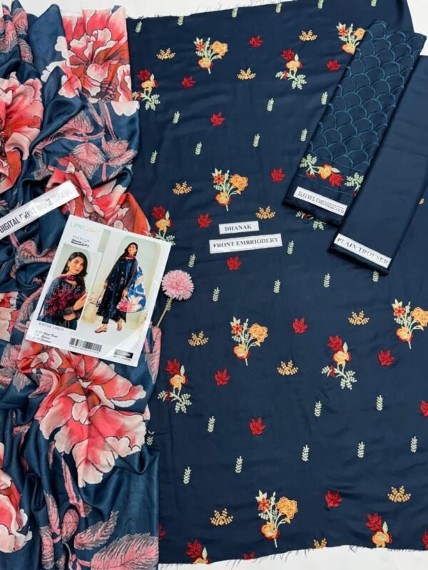 LimeLight Dhanak Embroidered 3pc