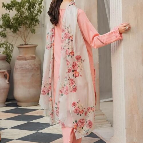Winter Fabric Dhanak Embroidered Dress