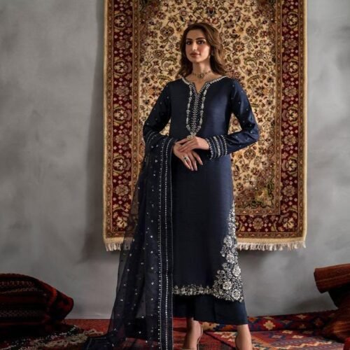 Silk Handwork Party Wear Article