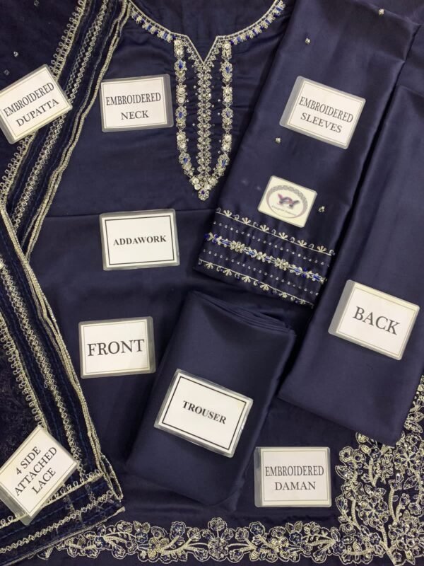 Silk Handwork Party Wear Article