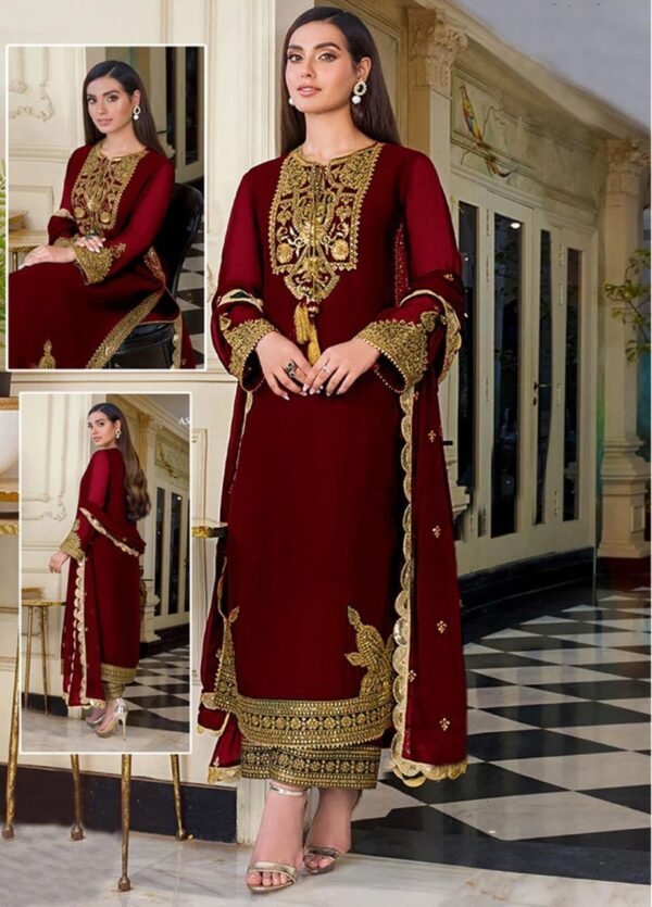 Asim Jofa Chiffon Party Wear Dress