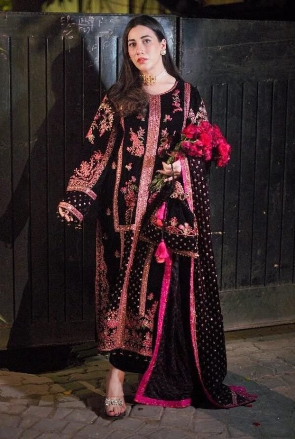 Aneelas Velvet Party Wear Article