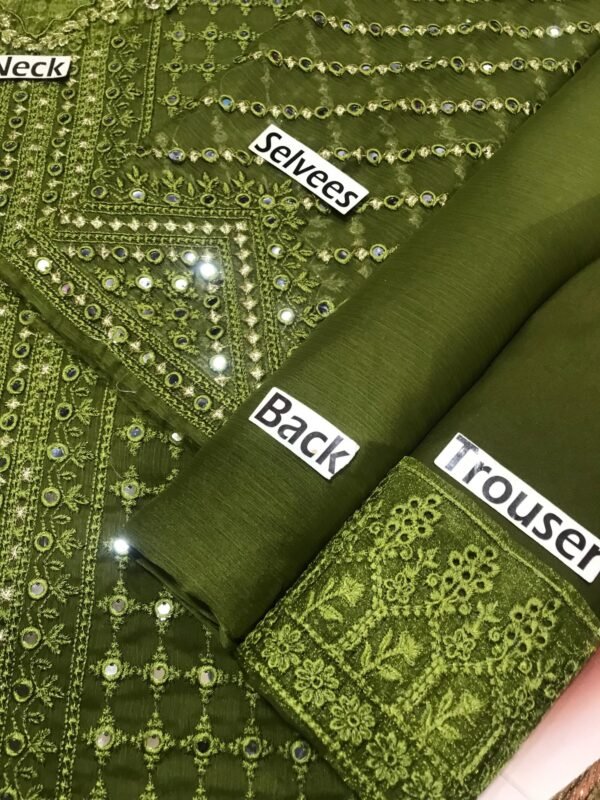 Azure Chiffon Party Wear Article