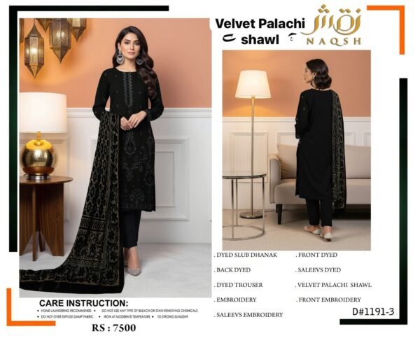 Baroque Winter Dress with Palachi Shawl