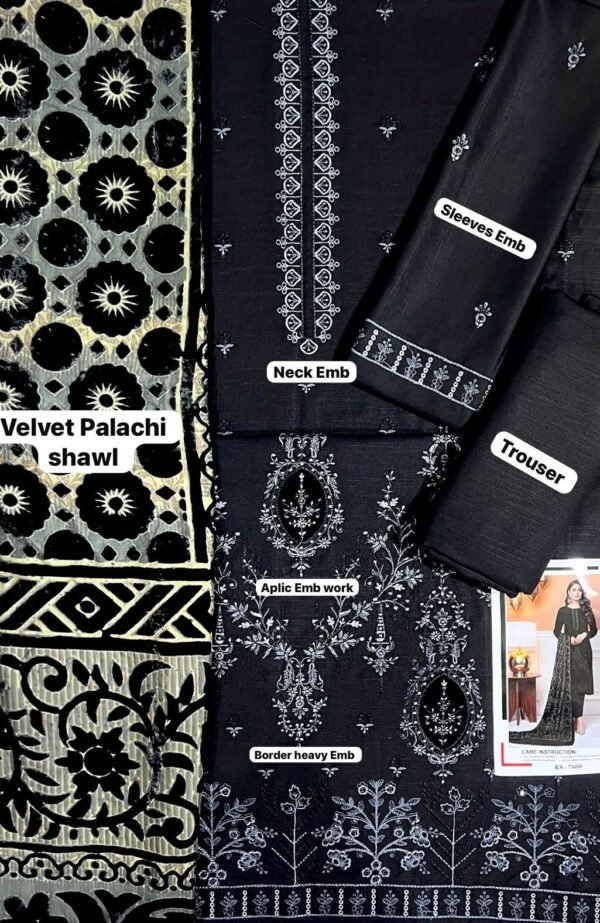 Baroque Winter Dress with Palachi Shawl