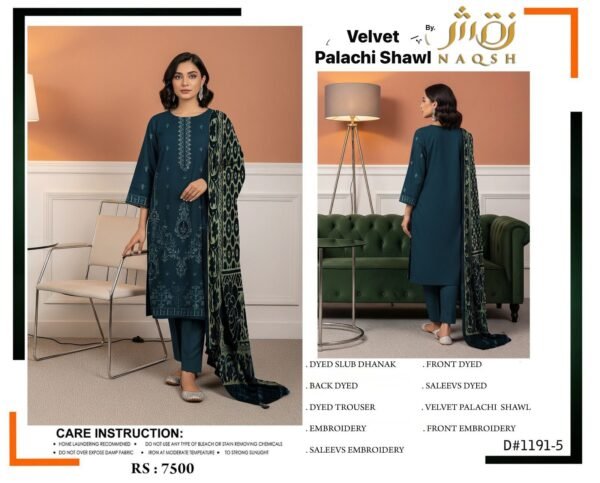 Baroque Winter Dress with Palachi Shawl