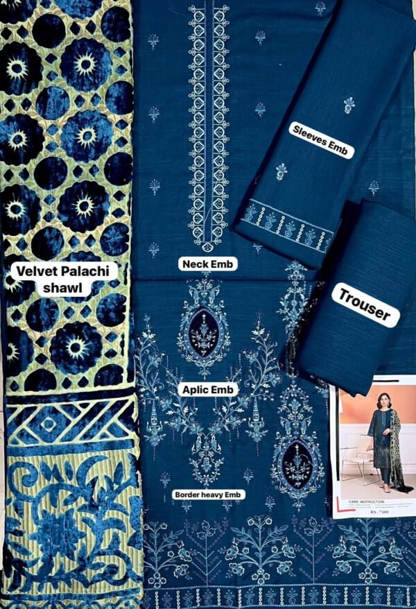 Baroque Winter Dress with Palachi Shawl