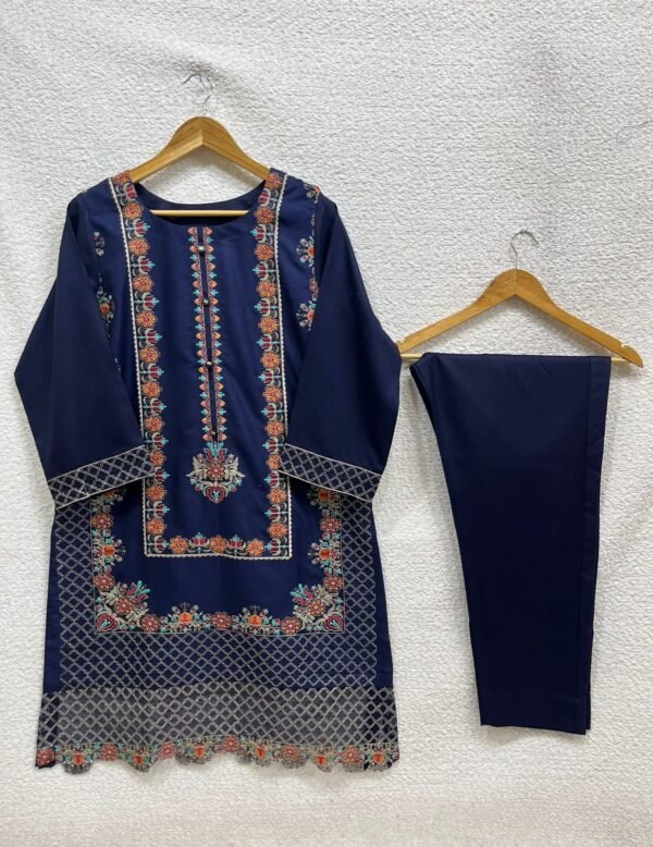 Stiched Dhanak Embroidered 2pc