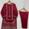 Stiched Dhanak Embroidered 2pc