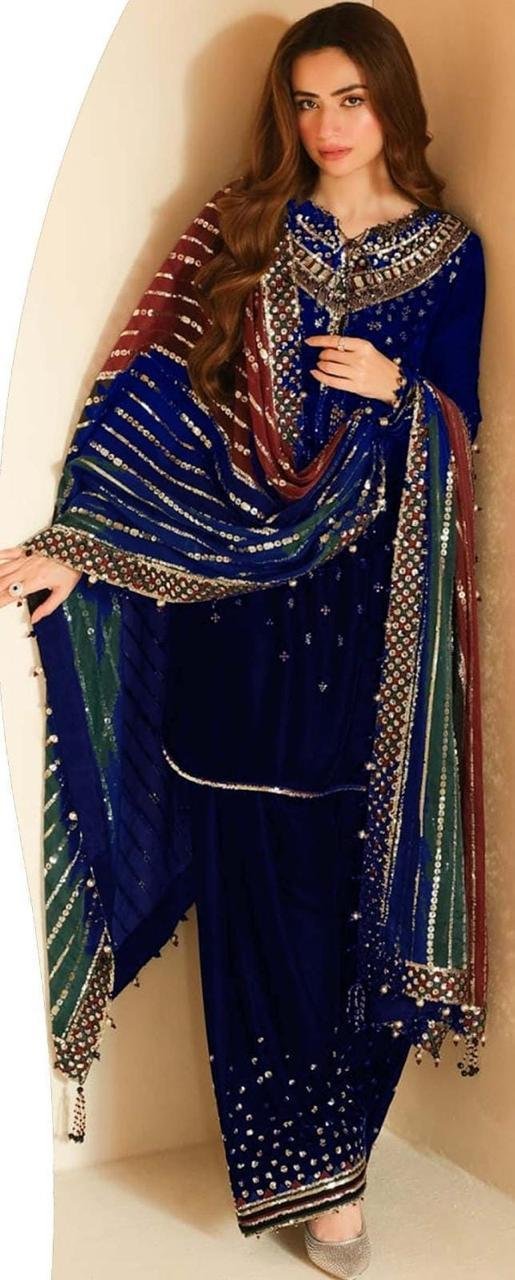 Jazmine Velvet Party Wear Article